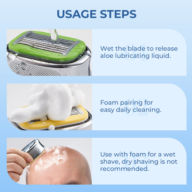 Manual Shaving Tool for Bald Heads