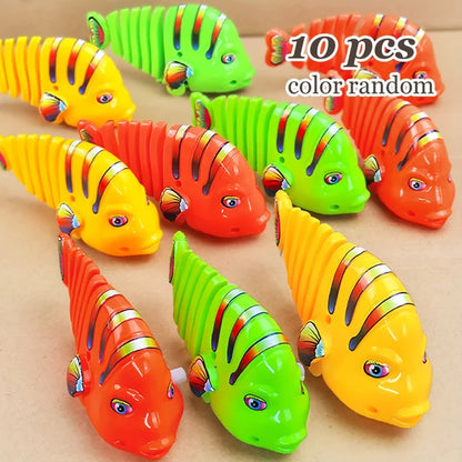 Christmas Promotion 40% OFF Plastic Wind-Up Wiggle Fish Toys