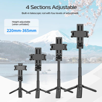 Extendable Grip Phone Tripod with Detachable Remote (Pocket Size)