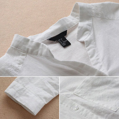Japanese Style Handmade Linen Cotton Casual Loose Shirt（🔥Buy 2 Automatic 10% Off & Free Shipping🔥）