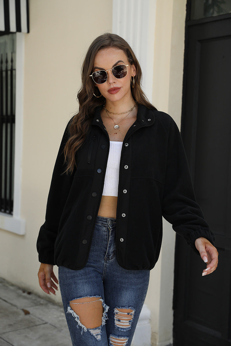 Color Contrast Plush Casual Coat🔥Buy 2 Automatic 10% Off & Free Shipping🔥