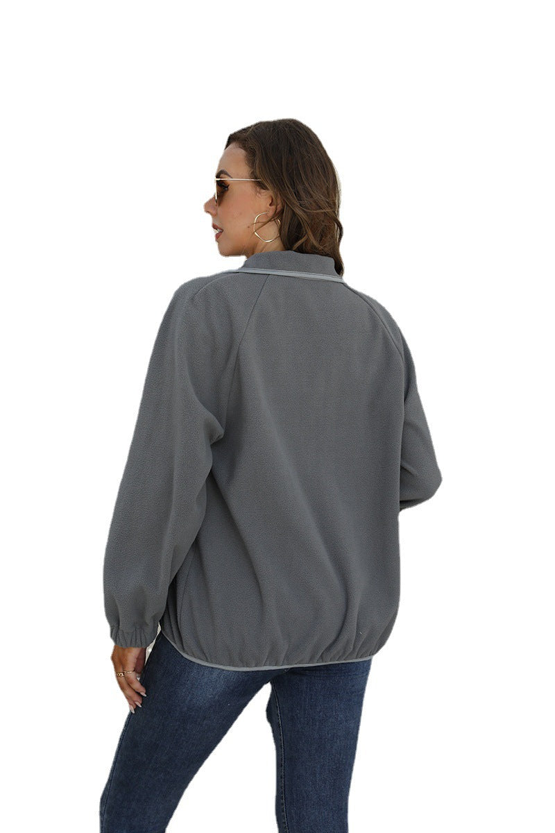 Color Contrast Plush Casual Coat🔥Buy 2 Automatic 10% Off & Free Shipping🔥