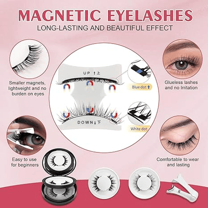Reusable Premium Magnetic Eyelashes with Applicator