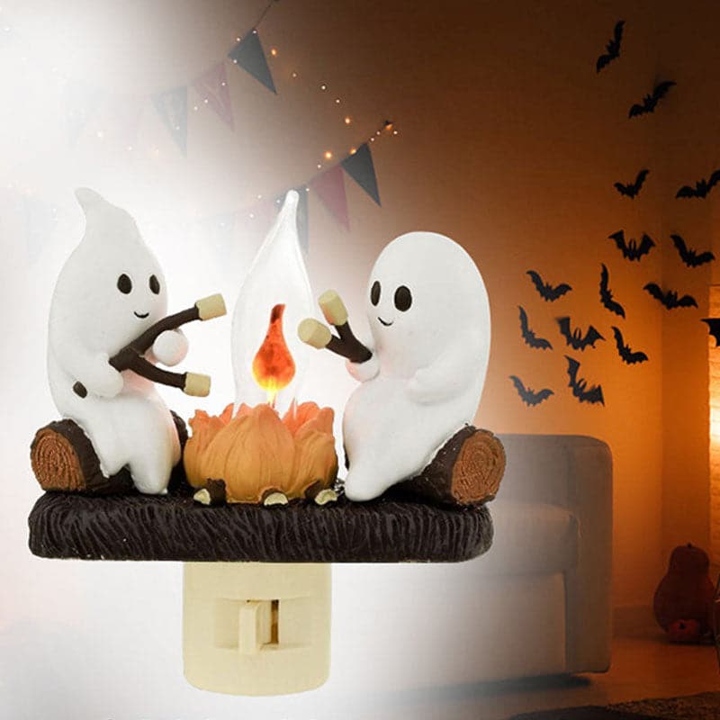 🎉Pre Halloween Big Deal 🎃Flashing night light 3D Ghost campfire