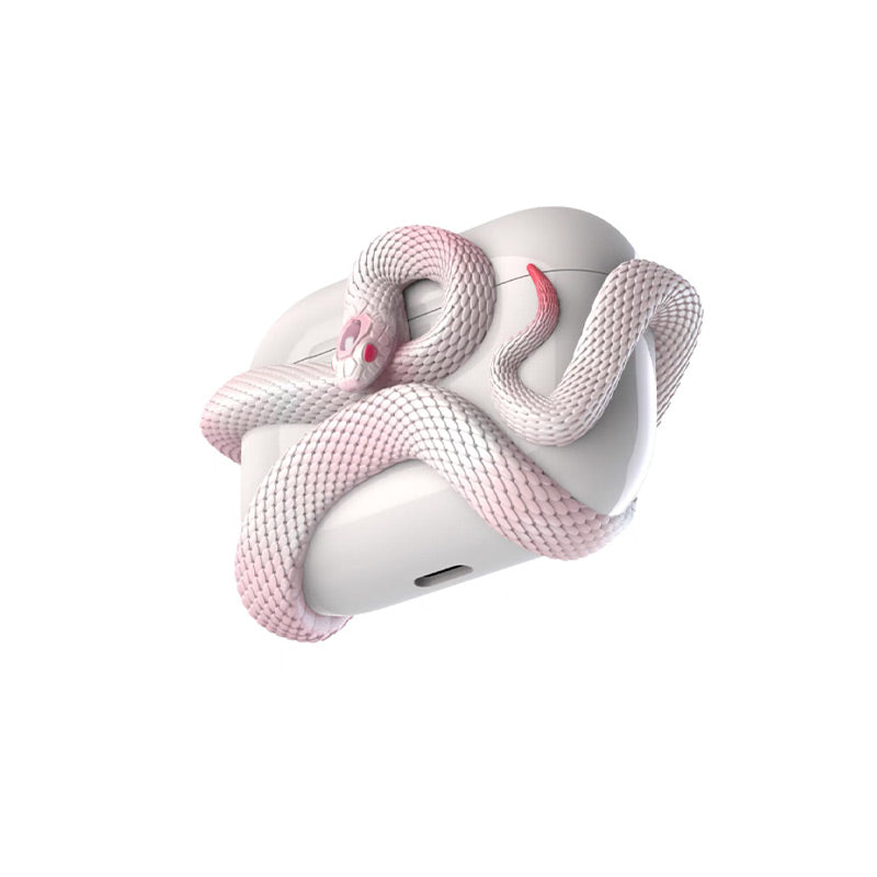 Creative 3D Snake Wireless Earphone Protective Case