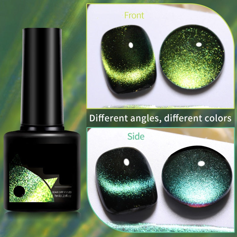 Christmas Gift idea 49%OFF Glitter Rainbow Cat Eye Gel Nail Polish