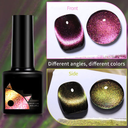 Christmas Gift idea 49%OFF Glitter Rainbow Cat Eye Gel Nail Polish