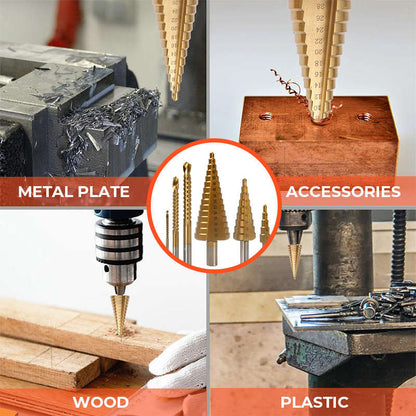 Titanium Plating Drill Bit Set¨6pcs