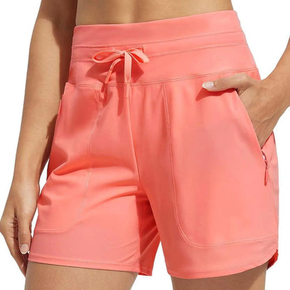 🌞Summer Hot Sale 60% OFF🩳Women's High-Waisted Quick-Dry Swim Shorts