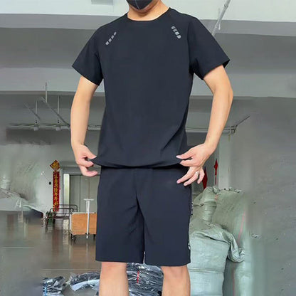 Men's Light Casual T-Shirt Shorts 2-Piece Set